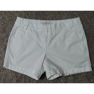 J. Crew Women's 100% Cotton Chino Shorts Size 10 White